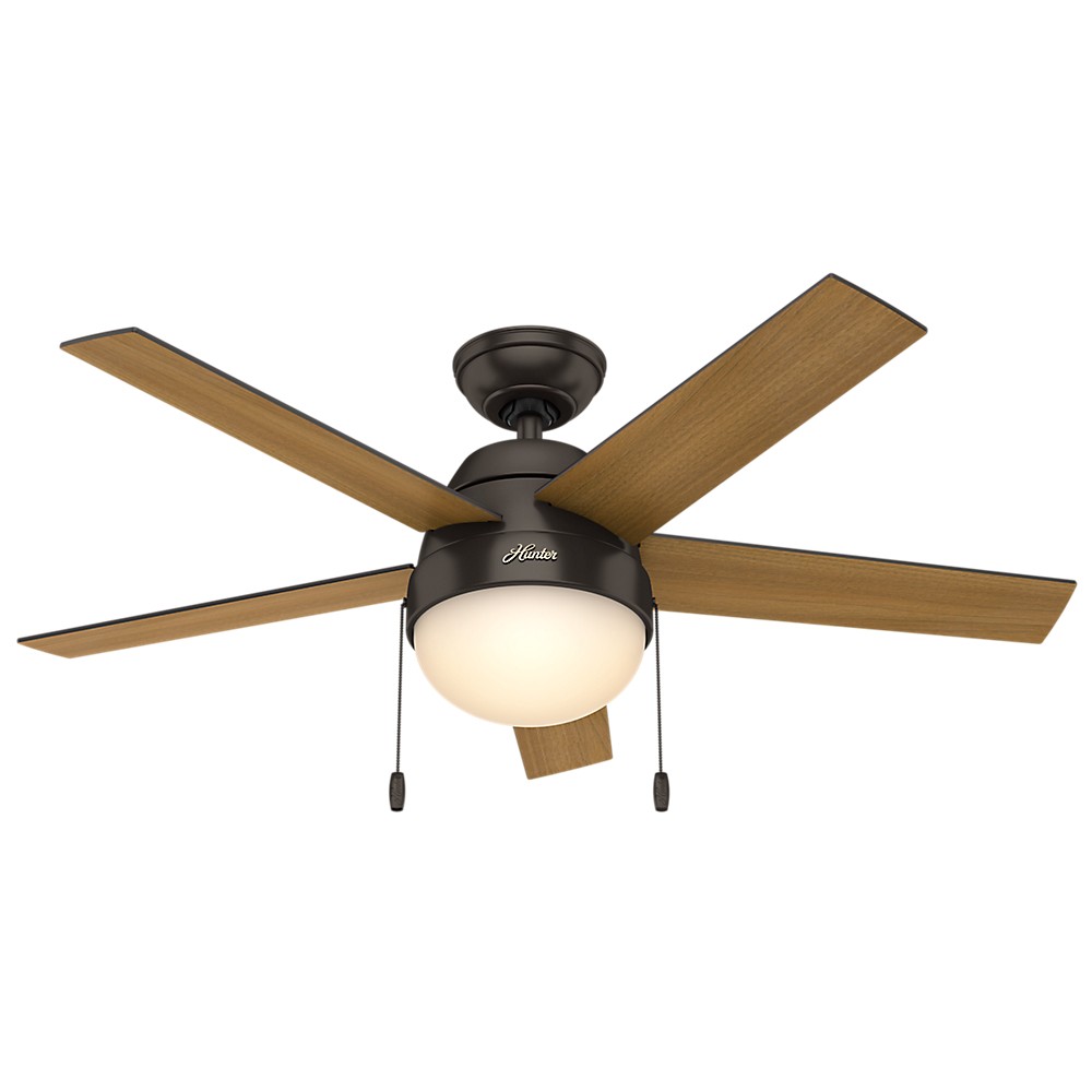 Hunter Fan 14 X 24 X 10 Inch Bronze Brown Lighted Ceiling Fans