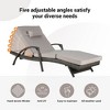 Kumasinova Set of 2 Outdoor Wicker Chaise Lounge Chairs with Cushions, Reclining Patio Poolside Loungers for Deck, Garden & Pool - 2 of 4