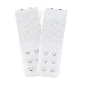 INSPIRE CHIC Women's Elastic Bra Hook Strap Extensions 3 Rows 2 Pcs - 1 of 4