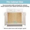LOVMOR Pull Out Cabinet Organizer with Wooden Handle - 4 of 4