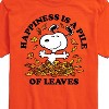 Men's - Peanuts - Happiness Is A Pile Of Leaves Short Sleeve Graphic T-Shirt - 2 of 4