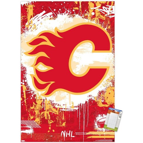 Calgary Flames Logo Coloring Page for Kids - Free NHL Printable Coloring  Pages Online for Kids 