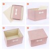 REGALWOVEN Collapsible Fabric Storage Bin with Lid and Handle for Shelves Closet 2 Pcs - 3 of 4