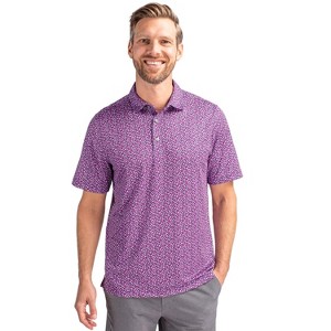 Cutter & Buck Pike Magnolia Print Stretch Men's Polo Shirt - 1 of 1