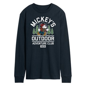 Men's - Disney - Mickeys Outdoor Adventure Club Long Sleeve Graphic T-Shirt - 1 of 4