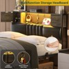 Aheaplus Bed Frame with LED Light and Charging Station - 3 of 4