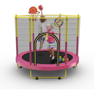 72" Trampoline for Kids with Net