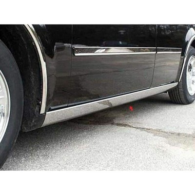 QAA is Compatible with 2005-2010 Chrysler 300 4 Piece Stainless Rocker Panel Trim, On The Rocker, 4.5" Width TH45765