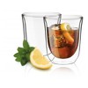 JoyJolt Levitea Double Walled Glass - Set of 4 Tumbler Glassware - 8.4-Ounces - 3 of 4