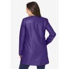 Jessica London Women's Plus Size Three-Quarter Leather Jacket - 3 of 4