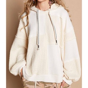 Women's Balloon Sleeve Cut Sew Sweater Knit Top - POL - 1 of 4