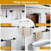 NewHome"Adjustable Wall-Mounted Towel Bar 9.8in to 24.6in, Rustproof Stainless Steel, Retractable Towel Rack"Silver - 4 of 4