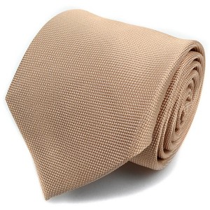 Men's Solid Color Microfiber Poly Woven 3.25 Inch Wide And 57 Inch Long Necktie - 1 of 4