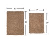 Fantasia Bath Rug Collection Cotton Shaggy Pattern Tufted Set of 2 Bath Rug Set - Home Weavers - 2 of 3