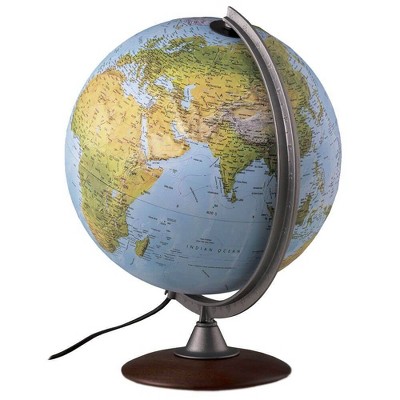 Waypoint Geographic 12" Blue Ocean Tactile Relief Globe with Hardwood Base