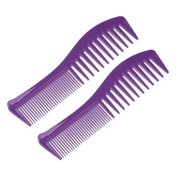 Unique Bargains Anti Static Hair Comb Wide Tooth for Thick Curly Hair Hair Care Detangling Comb For Wet and Dry 2 Pcs