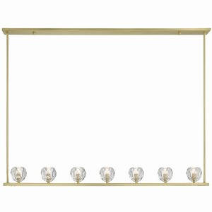 Crystorama Lighting Aragon 7 - Light Chandelier in  Soft Brass - 1 of 4