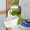 Evideco French Home Goods Hanging Shower Caddy Basket with Hook - Space-Saving Bathroom Organizer - Rustproof - image 3 of 4