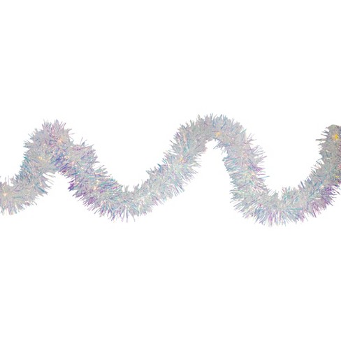 KurtAdler - Kurtadler - 32.8' 100-Light Battery Operated Multicolor  Iridescent Tinsel Garland