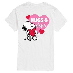 Men's - Peanuts - Snoopy Hugs And Kisses Short Sleeve Graphic T-Shirt - 1 of 4