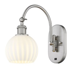 White Venetian - 1 Light Arm Swivels Side to Side Wall Sconce In Modern Style-11.5 Inches Tall and 6 Inches Wide - 1 of 1
