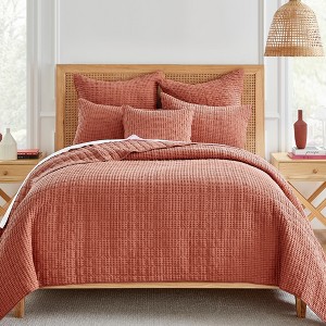 Mills Waffle Quilt and Pillow Sham Set - Levtex Home - 1 of 4