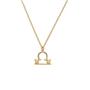 Give Me a Sign Zodiac Name Necklace - Gold Vermeil - 1 of 4