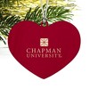 Chapman University Primary Logo Heart Love Wood Christmas Tree Holiday Ornament - 2 of 3