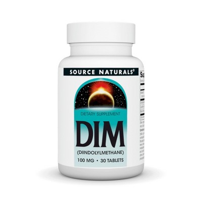 DIM (Diindolylmethane) 100 mg by Source Naturals, Inc.  -  30 Tablet