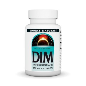 DIM (Diindolylmethane) 100 mg by Source Naturals, Inc.  -  30 Tablet - 1 of 3