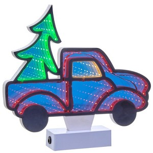 The Lakeside Collection LED Infinity Mirror Holiday Silhouettes - 1 of 3