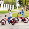 Infans Rabbit Pilot Sporty Kids Bike, 18 Inch Child Bike for 4-8 Years Old with Adjustable Height, Training Wheels, Handbrake & Coaster Brake, Red - 4 of 4