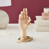 Juvale Wooden Hand Model, 7" Art Mannequin Figure with Posable Fingers for Drawing, Art Supplies - 4 of 4