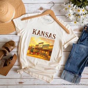 Vintage Kansas State Dodge City Boot Hill Street Scene T-Shirt, Wild West Tee and Frontier Souvenir | OrnamentallyYou - 1 of 4