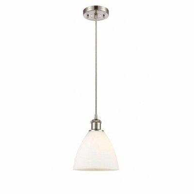 Bristol Glass - 1 Light Mini Pendant In Industrial Style-11.25 Inches Tall and 7.5 Inches Wide
