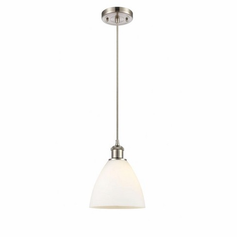 Innovations Lighting Bristol Glass 1 - Light Pendant in  Brushed Satin Nickel - image 1 of 1