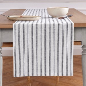 Capri Ticking Stripe Table Runner - 16 Inch and 18 Inch Wide - 1 of 4