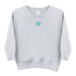 The Juniper Shop Embroidered Little Bro Toddler Sweatshirt - 1 of 4