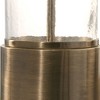 Uttermost Industrial Luxe Table Lamp 31 1/4" Tall Antique Brass Clear Glass White Linen Drum Shade for Living Room Bedroom House - 3 of 3