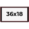 PosterPalooza | Panoramic Shadow Box 1.5" Depth Brown Picture Frame - UV Acrylic, Backing, Hanging Hardware - 2 of 4