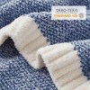 Snuggle Sac Soft Reversible Throw Blanket Knitted Blanket Cozy Bedding Blankets - 4 of 4