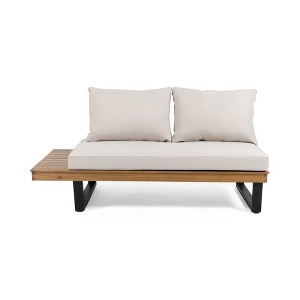 Maggift Patio Seating Sets Outdoor, Featuring Unique Design, Ideal for Chats, Perfect for Gardens, Living Spaces, Beige, 64.25"*31.5"*29.25" - 1 of 4