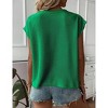 BLUEMING Womens Tank Tops Cap Sleeves Casual Crew Neck Loose Fit Knit Lightweight Pullover Sweater - 3 of 4