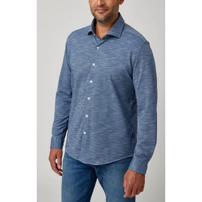 Men's Knit Slub Jersey Shirt - STONE ROSE