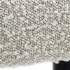 cream boucle fabric/black