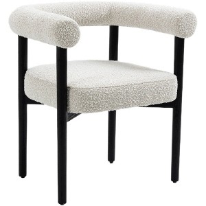 Meridian Furniture,Hyatt Boucle Fabric Dining Chair - 1 of 4