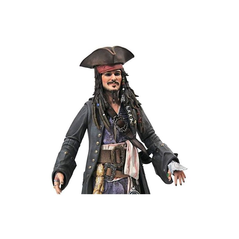Diamond Select Pirates of the Caribbean Jack Sparrow 7 Inch Action Figure, 2 of 4