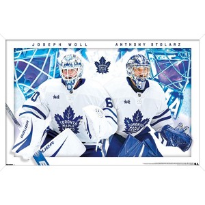 Trends International NHL Toronto Maple Leafs - Anthony Stolarz & Joseph Woll 25 Framed Wall Poster Prints - 1 of 4
