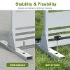 PexFix 72 in. x 35 in. Outdoor Privacy Rectangle Screen Galvanized Steel Panel Divider in White - 4 of 4