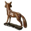 Design Toscano The Wary Standing Fox Cast Bronze Garden Statue - 3 of 4